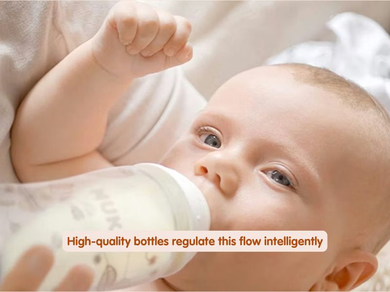 A bottle with a poor flow design can lead to choking or coughing fits if the milk comes out too aggressively. High-quality bottles regulate this flow intelligently.